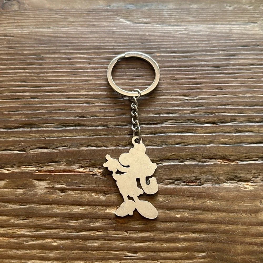 Disney Minnie Mouse Keychain Metal Key Ring